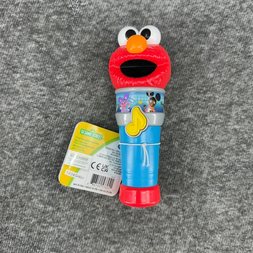 Sesame‎ Street Elmo Sing Along Microphone Toy Kids Fun Music Play